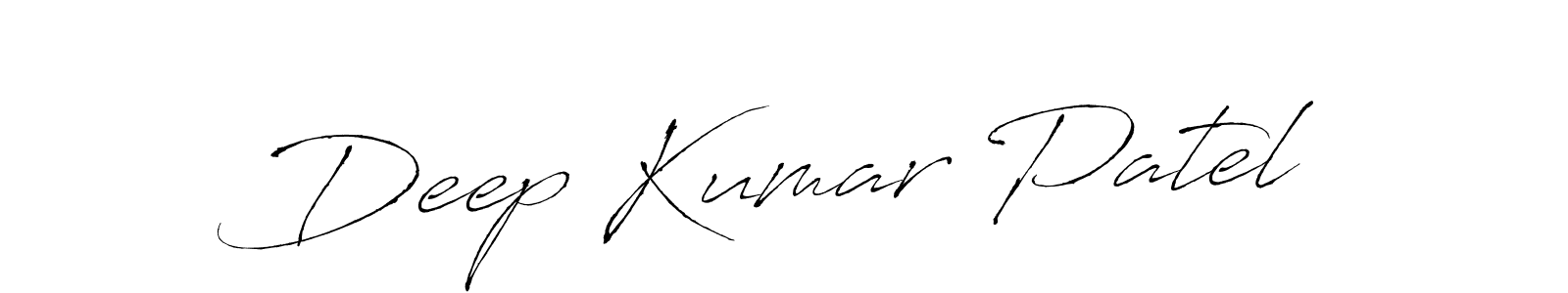 Make a beautiful signature design for name Deep Kumar Patel. With this signature (Antro_Vectra) style, you can create a handwritten signature for free. Deep Kumar Patel signature style 6 images and pictures png