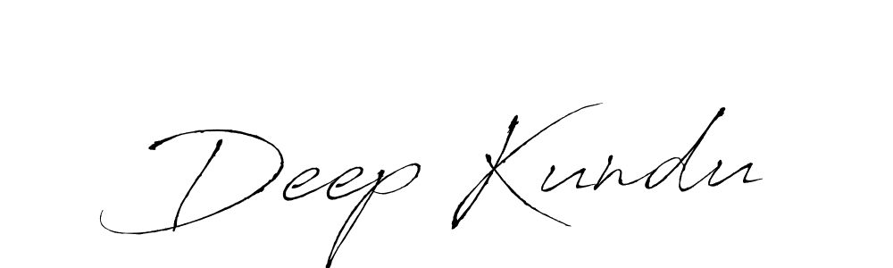 Make a beautiful signature design for name Deep Kundu. With this signature (Antro_Vectra) style, you can create a handwritten signature for free. Deep Kundu signature style 6 images and pictures png