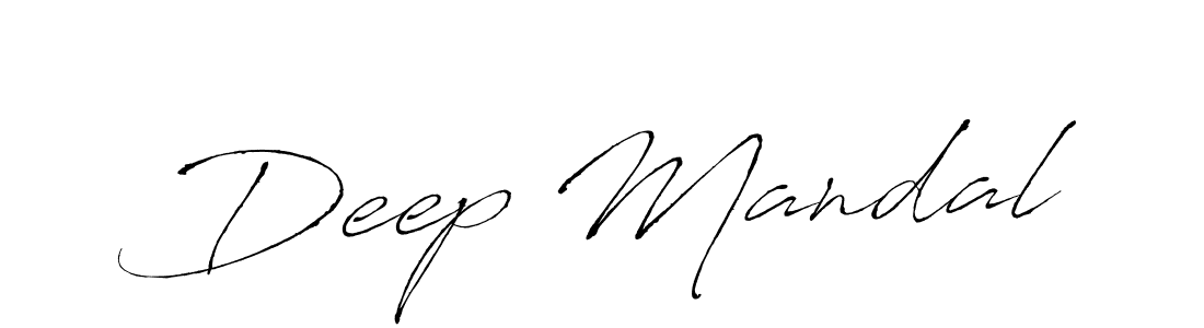 Design your own signature with our free online signature maker. With this signature software, you can create a handwritten (Antro_Vectra) signature for name Deep Mandal. Deep Mandal signature style 6 images and pictures png