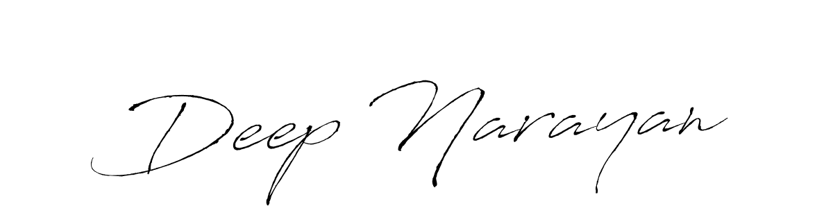 Make a beautiful signature design for name Deep Narayan. With this signature (Antro_Vectra) style, you can create a handwritten signature for free. Deep Narayan signature style 6 images and pictures png