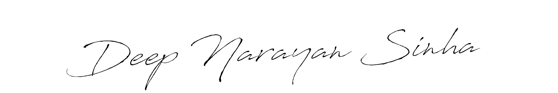 How to make Deep Narayan Sinha name signature. Use Antro_Vectra style for creating short signs online. This is the latest handwritten sign. Deep Narayan Sinha signature style 6 images and pictures png