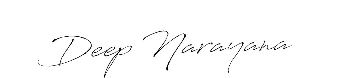 Deep Narayana stylish signature style. Best Handwritten Sign (Antro_Vectra) for my name. Handwritten Signature Collection Ideas for my name Deep Narayana. Deep Narayana signature style 6 images and pictures png