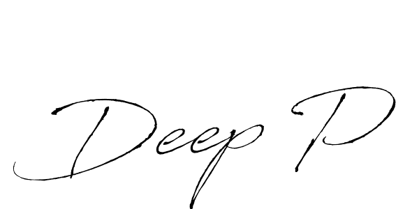 Create a beautiful signature design for name Deep P. With this signature (Antro_Vectra) fonts, you can make a handwritten signature for free. Deep P signature style 6 images and pictures png