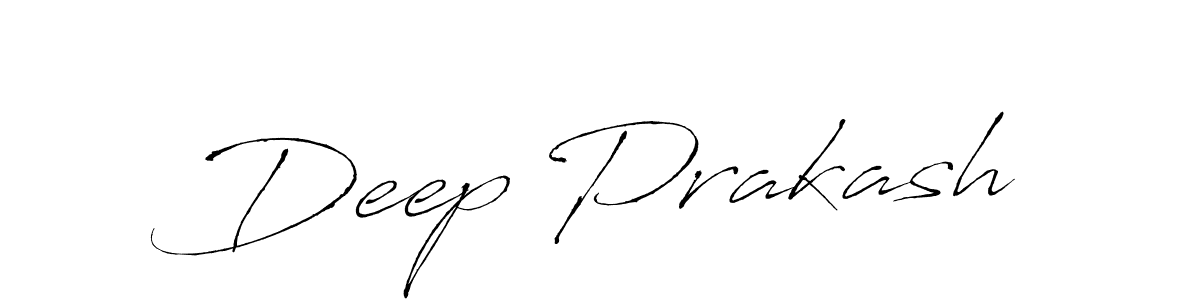 Deep Prakash stylish signature style. Best Handwritten Sign (Antro_Vectra) for my name. Handwritten Signature Collection Ideas for my name Deep Prakash. Deep Prakash signature style 6 images and pictures png