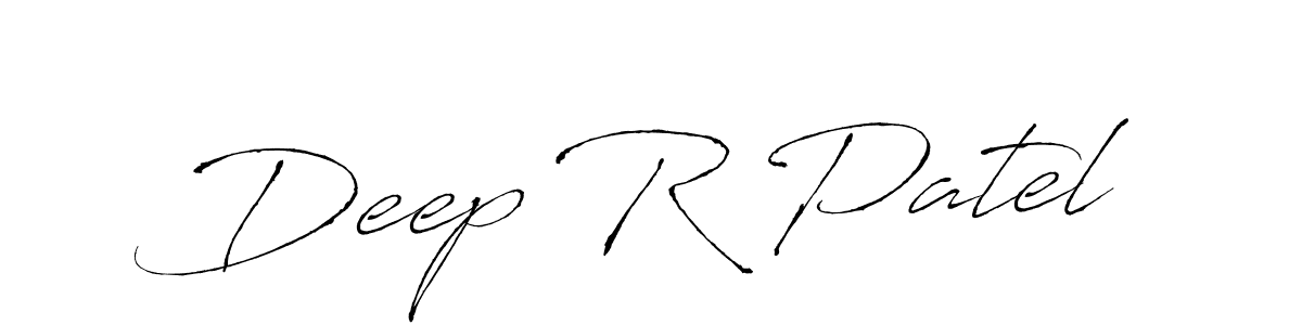 Make a beautiful signature design for name Deep R Patel. With this signature (Antro_Vectra) style, you can create a handwritten signature for free. Deep R Patel signature style 6 images and pictures png