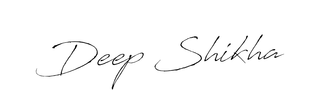 Deep Shikha stylish signature style. Best Handwritten Sign (Antro_Vectra) for my name. Handwritten Signature Collection Ideas for my name Deep Shikha. Deep Shikha signature style 6 images and pictures png