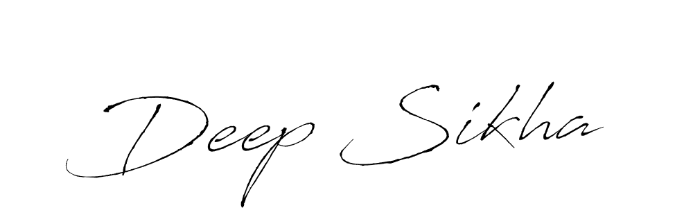 Also we have Deep Sikha name is the best signature style. Create professional handwritten signature collection using Antro_Vectra autograph style. Deep Sikha signature style 6 images and pictures png