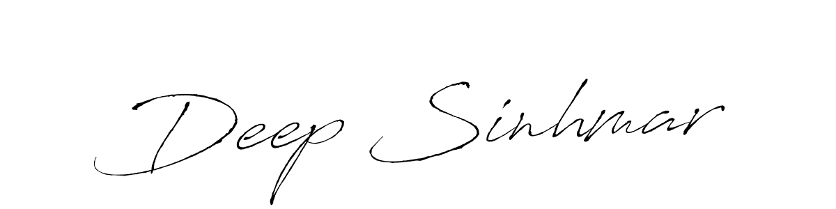 How to make Deep Sinhmar signature? Antro_Vectra is a professional autograph style. Create handwritten signature for Deep Sinhmar name. Deep Sinhmar signature style 6 images and pictures png