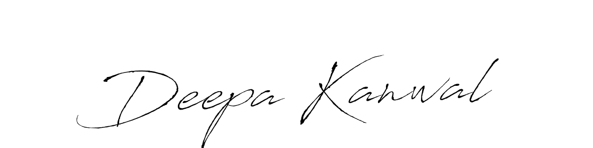 Make a beautiful signature design for name Deepa Kanwal. With this signature (Antro_Vectra) style, you can create a handwritten signature for free. Deepa Kanwal signature style 6 images and pictures png