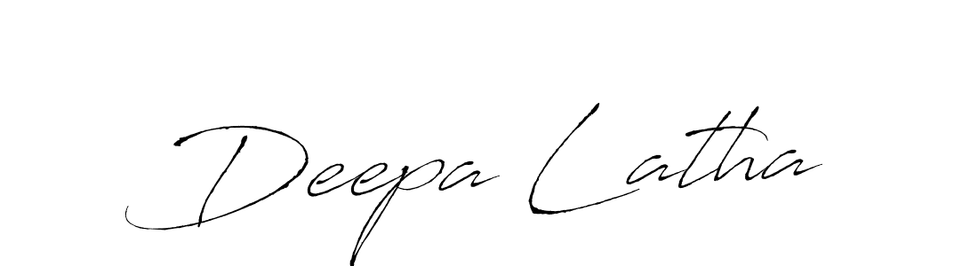 Make a beautiful signature design for name Deepa Latha. With this signature (Antro_Vectra) style, you can create a handwritten signature for free. Deepa Latha signature style 6 images and pictures png