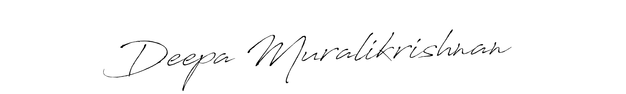 It looks lik you need a new signature style for name Deepa Muralikrishnan. Design unique handwritten (Antro_Vectra) signature with our free signature maker in just a few clicks. Deepa Muralikrishnan signature style 6 images and pictures png