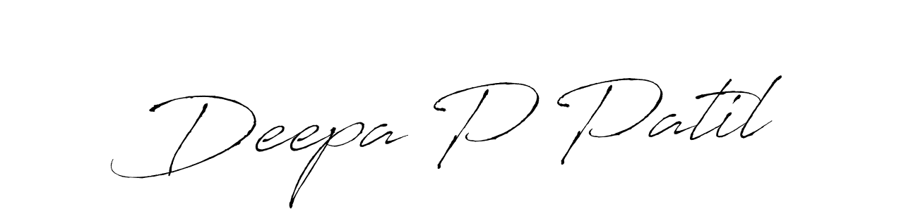 Make a beautiful signature design for name Deepa P Patil. With this signature (Antro_Vectra) style, you can create a handwritten signature for free. Deepa P Patil signature style 6 images and pictures png