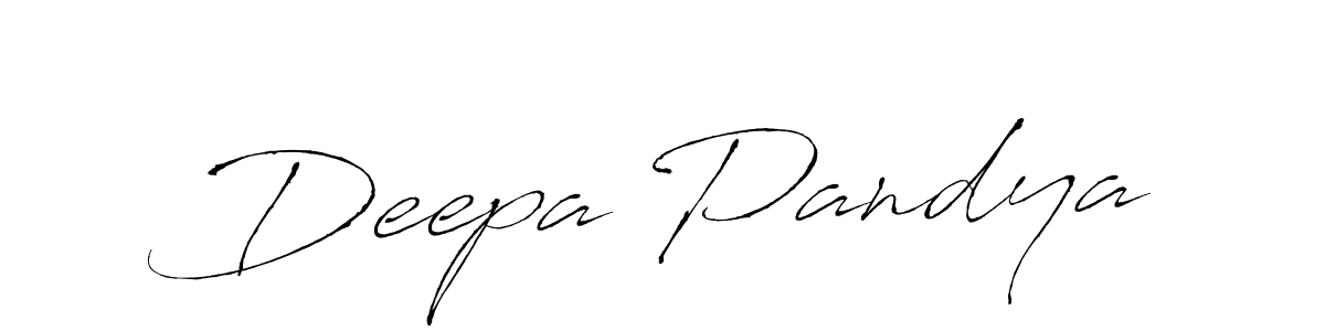 Make a beautiful signature design for name Deepa Pandya. With this signature (Antro_Vectra) style, you can create a handwritten signature for free. Deepa Pandya signature style 6 images and pictures png