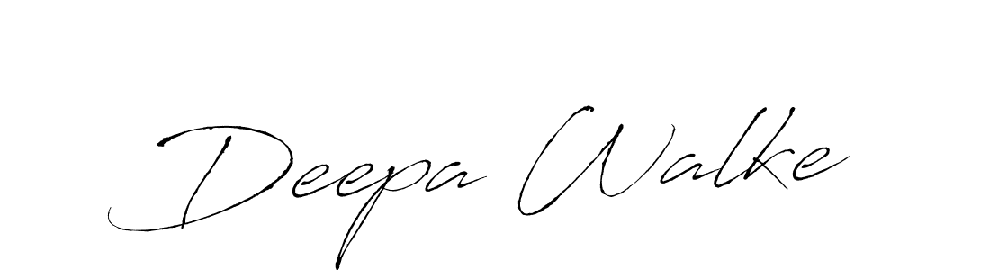 Create a beautiful signature design for name Deepa Walke. With this signature (Antro_Vectra) fonts, you can make a handwritten signature for free. Deepa Walke signature style 6 images and pictures png