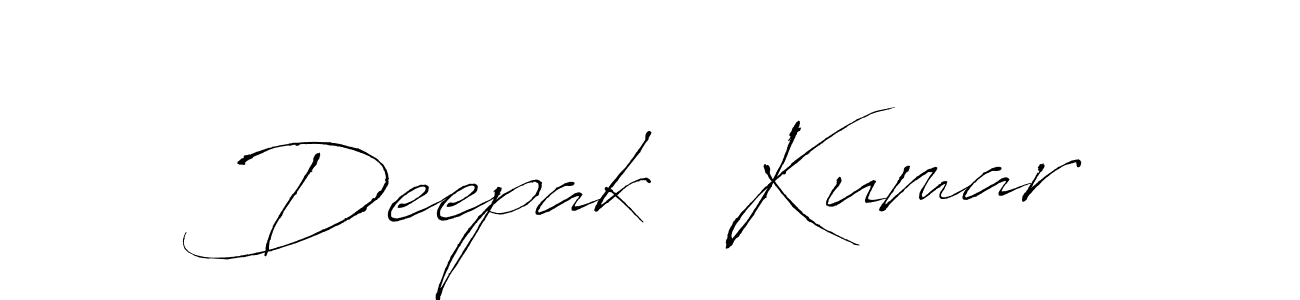 Create a beautiful signature design for name Deepak  Kumar. With this signature (Antro_Vectra) fonts, you can make a handwritten signature for free. Deepak  Kumar signature style 6 images and pictures png