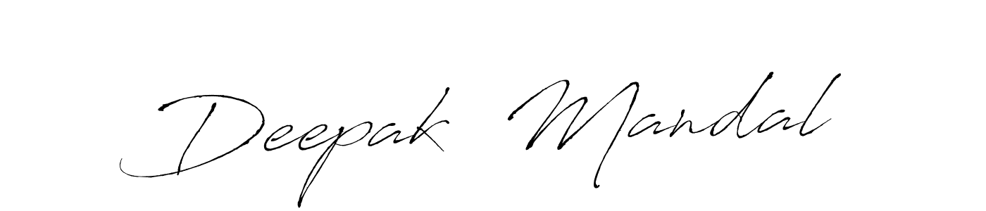 Design your own signature with our free online signature maker. With this signature software, you can create a handwritten (Antro_Vectra) signature for name Deepak  Mandal. Deepak  Mandal signature style 6 images and pictures png