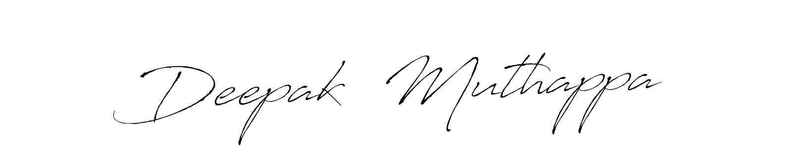 This is the best signature style for the Deepak  Muthappa name. Also you like these signature font (Antro_Vectra). Mix name signature. Deepak  Muthappa signature style 6 images and pictures png