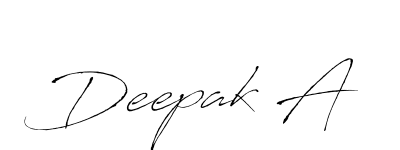 Antro_Vectra is a professional signature style that is perfect for those who want to add a touch of class to their signature. It is also a great choice for those who want to make their signature more unique. Get Deepak A name to fancy signature for free. Deepak A signature style 6 images and pictures png