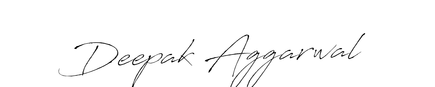 How to make Deepak Aggarwal name signature. Use Antro_Vectra style for creating short signs online. This is the latest handwritten sign. Deepak Aggarwal signature style 6 images and pictures png