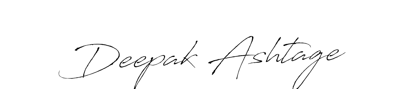 Create a beautiful signature design for name Deepak Ashtage. With this signature (Antro_Vectra) fonts, you can make a handwritten signature for free. Deepak Ashtage signature style 6 images and pictures png