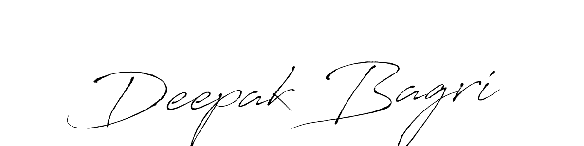 How to make Deepak Bagri name signature. Use Antro_Vectra style for creating short signs online. This is the latest handwritten sign. Deepak Bagri signature style 6 images and pictures png