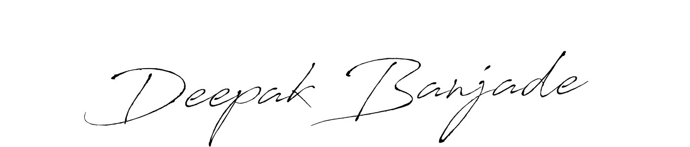 Also we have Deepak Banjade name is the best signature style. Create professional handwritten signature collection using Antro_Vectra autograph style. Deepak Banjade signature style 6 images and pictures png