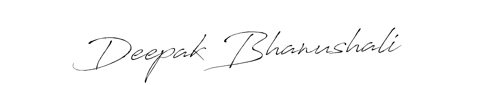 Make a beautiful signature design for name Deepak Bhanushali. With this signature (Antro_Vectra) style, you can create a handwritten signature for free. Deepak Bhanushali signature style 6 images and pictures png