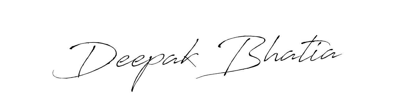 Design your own signature with our free online signature maker. With this signature software, you can create a handwritten (Antro_Vectra) signature for name Deepak Bhatia. Deepak Bhatia signature style 6 images and pictures png