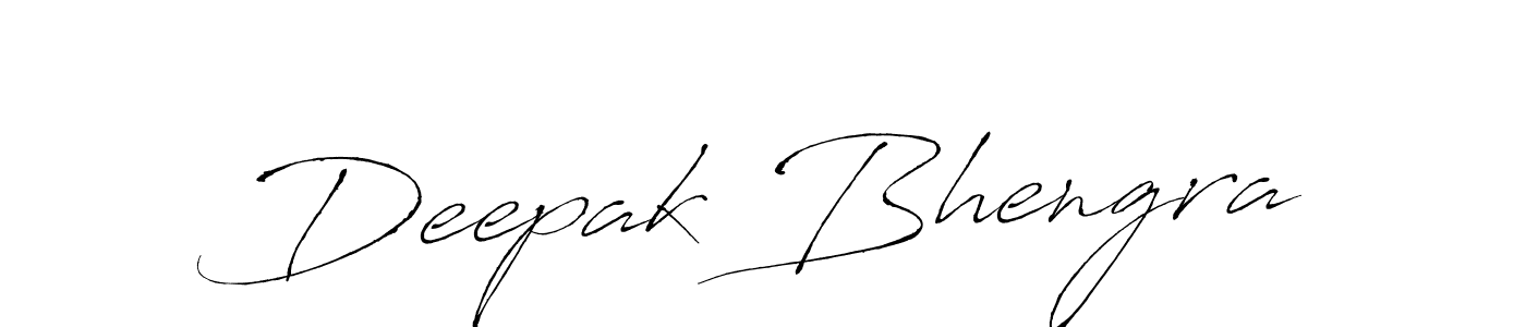 Design your own signature with our free online signature maker. With this signature software, you can create a handwritten (Antro_Vectra) signature for name Deepak Bhengra. Deepak Bhengra signature style 6 images and pictures png