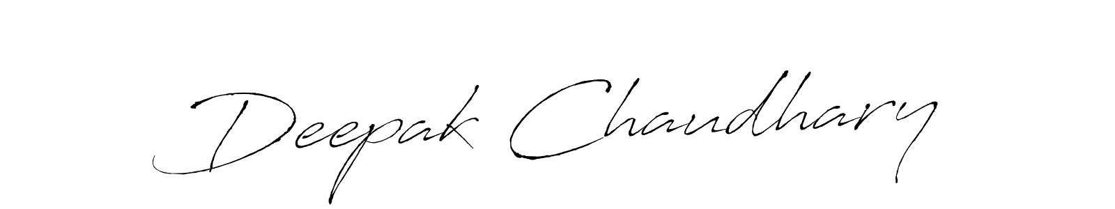 How to make Deepak Chaudhary name signature. Use Antro_Vectra style for creating short signs online. This is the latest handwritten sign. Deepak Chaudhary signature style 6 images and pictures png