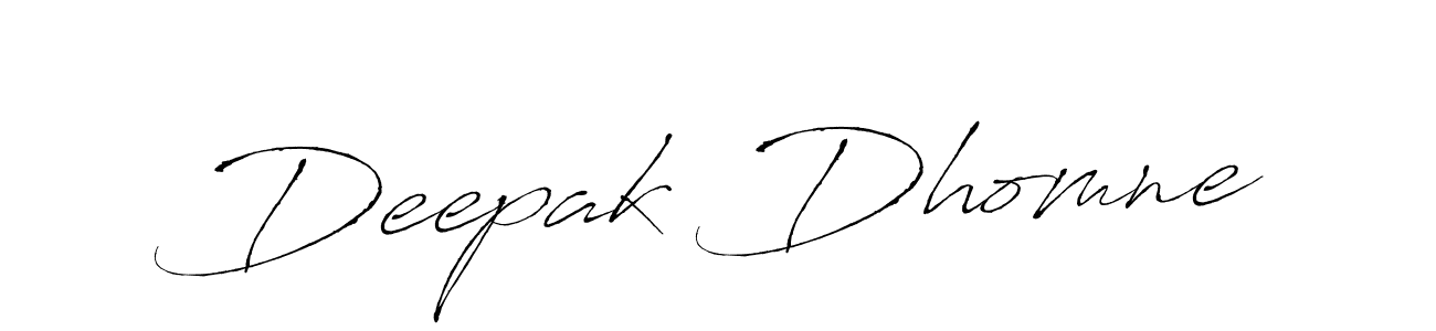 Use a signature maker to create a handwritten signature online. With this signature software, you can design (Antro_Vectra) your own signature for name Deepak Dhomne. Deepak Dhomne signature style 6 images and pictures png