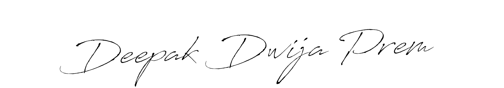 Deepak Dwija Prem stylish signature style. Best Handwritten Sign (Antro_Vectra) for my name. Handwritten Signature Collection Ideas for my name Deepak Dwija Prem. Deepak Dwija Prem signature style 6 images and pictures png