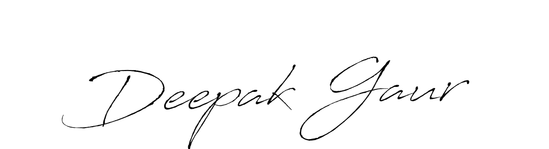 How to make Deepak Gaur name signature. Use Antro_Vectra style for creating short signs online. This is the latest handwritten sign. Deepak Gaur signature style 6 images and pictures png