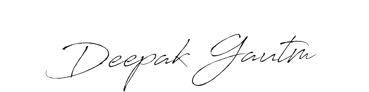 It looks lik you need a new signature style for name Deepak Gautm. Design unique handwritten (Antro_Vectra) signature with our free signature maker in just a few clicks. Deepak Gautm signature style 6 images and pictures png