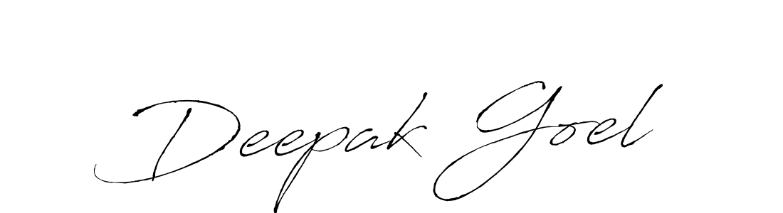 How to make Deepak Goel name signature. Use Antro_Vectra style for creating short signs online. This is the latest handwritten sign. Deepak Goel signature style 6 images and pictures png