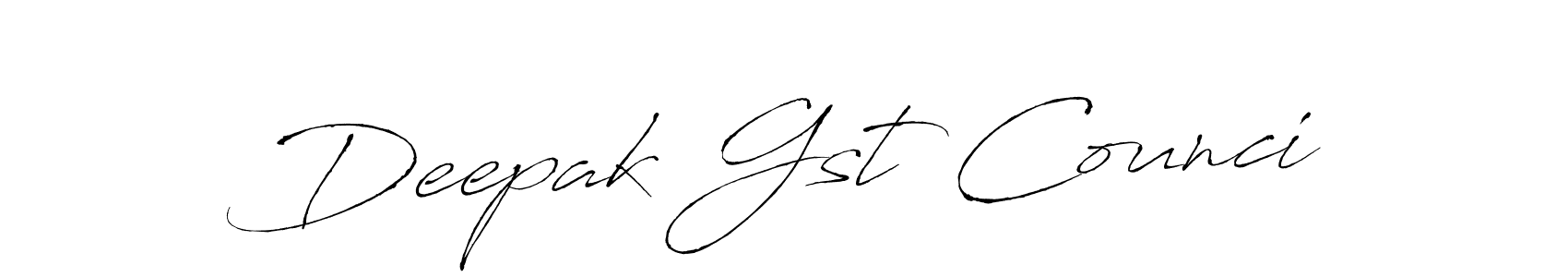 Design your own signature with our free online signature maker. With this signature software, you can create a handwritten (Antro_Vectra) signature for name Deepak Gst Counci. Deepak Gst Counci signature style 6 images and pictures png