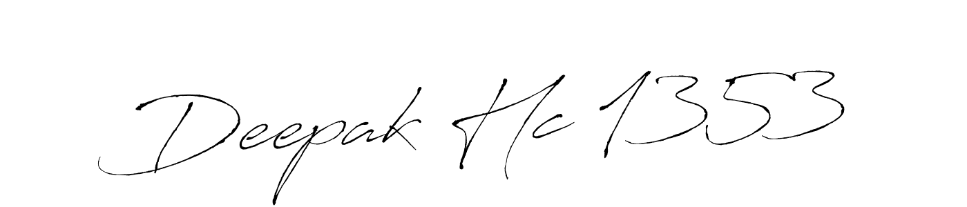 Use a signature maker to create a handwritten signature online. With this signature software, you can design (Antro_Vectra) your own signature for name Deepak Hc 1353. Deepak Hc 1353 signature style 6 images and pictures png
