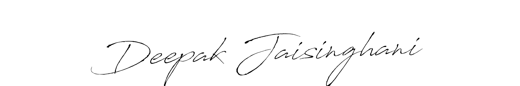 Deepak Jaisinghani stylish signature style. Best Handwritten Sign (Antro_Vectra) for my name. Handwritten Signature Collection Ideas for my name Deepak Jaisinghani. Deepak Jaisinghani signature style 6 images and pictures png