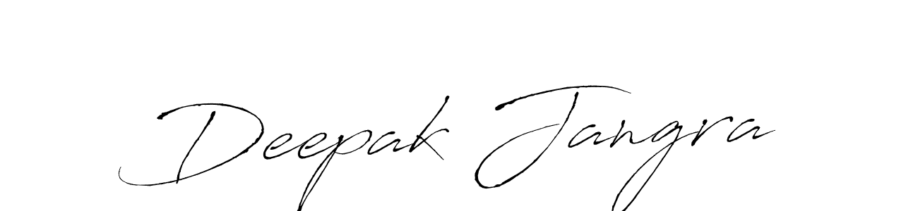 Use a signature maker to create a handwritten signature online. With this signature software, you can design (Antro_Vectra) your own signature for name Deepak Jangra. Deepak Jangra signature style 6 images and pictures png
