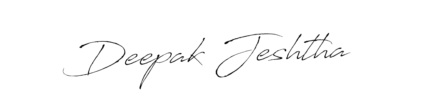 Create a beautiful signature design for name Deepak Jeshtha. With this signature (Antro_Vectra) fonts, you can make a handwritten signature for free. Deepak Jeshtha signature style 6 images and pictures png