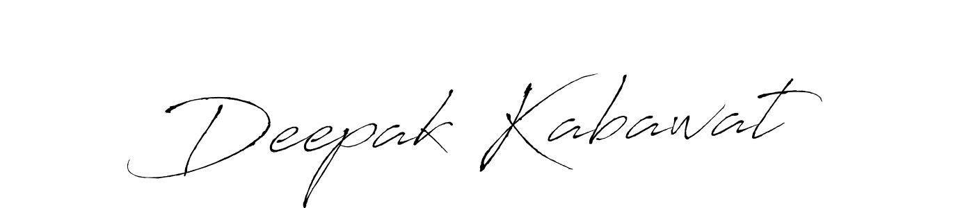 How to make Deepak Kabawat name signature. Use Antro_Vectra style for creating short signs online. This is the latest handwritten sign. Deepak Kabawat signature style 6 images and pictures png