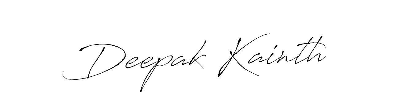 Deepak Kainth stylish signature style. Best Handwritten Sign (Antro_Vectra) for my name. Handwritten Signature Collection Ideas for my name Deepak Kainth. Deepak Kainth signature style 6 images and pictures png