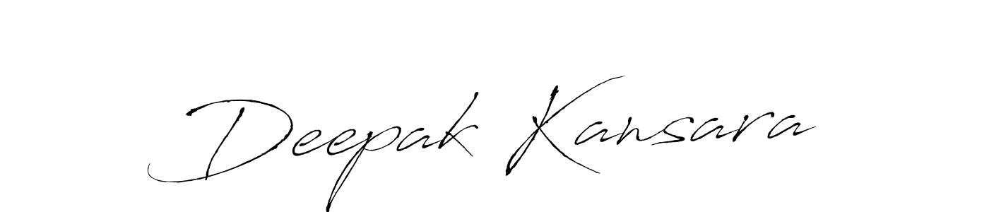 How to make Deepak Kansara signature? Antro_Vectra is a professional autograph style. Create handwritten signature for Deepak Kansara name. Deepak Kansara signature style 6 images and pictures png