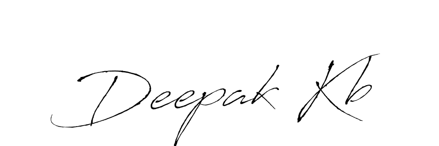 Make a beautiful signature design for name Deepak Kb. With this signature (Antro_Vectra) style, you can create a handwritten signature for free. Deepak Kb signature style 6 images and pictures png