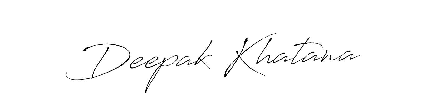 Deepak Khatana stylish signature style. Best Handwritten Sign (Antro_Vectra) for my name. Handwritten Signature Collection Ideas for my name Deepak Khatana. Deepak Khatana signature style 6 images and pictures png