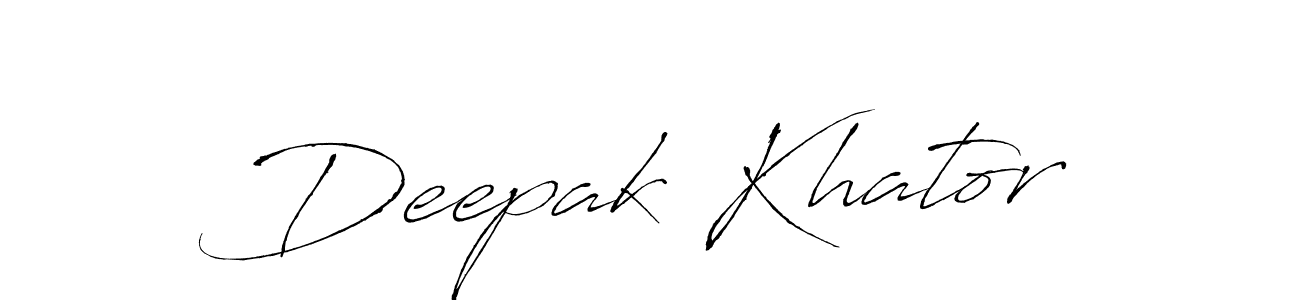 You should practise on your own different ways (Antro_Vectra) to write your name (Deepak Khator) in signature. don't let someone else do it for you. Deepak Khator signature style 6 images and pictures png