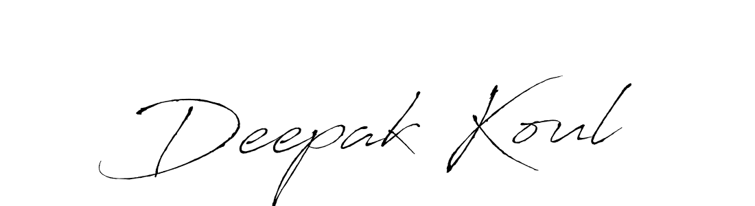 Make a short Deepak Koul signature style. Manage your documents anywhere anytime using Antro_Vectra. Create and add eSignatures, submit forms, share and send files easily. Deepak Koul signature style 6 images and pictures png