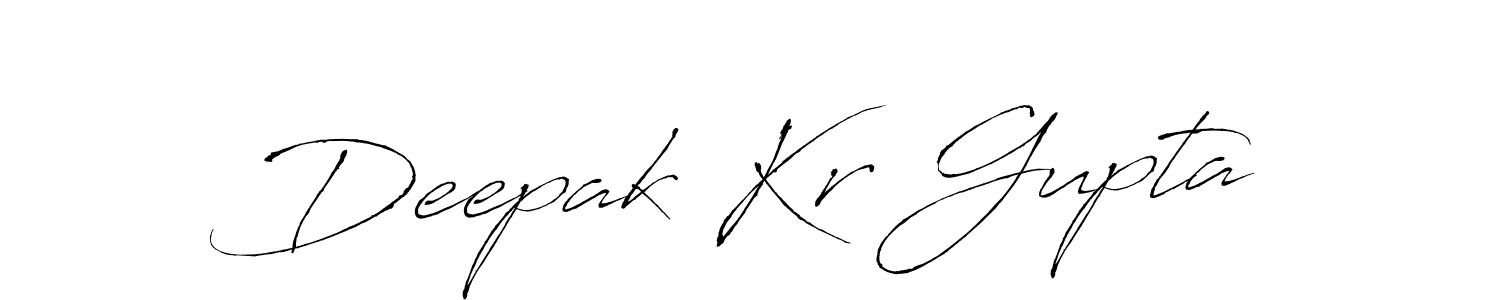 Create a beautiful signature design for name Deepak Kr Gupta. With this signature (Antro_Vectra) fonts, you can make a handwritten signature for free. Deepak Kr Gupta signature style 6 images and pictures png