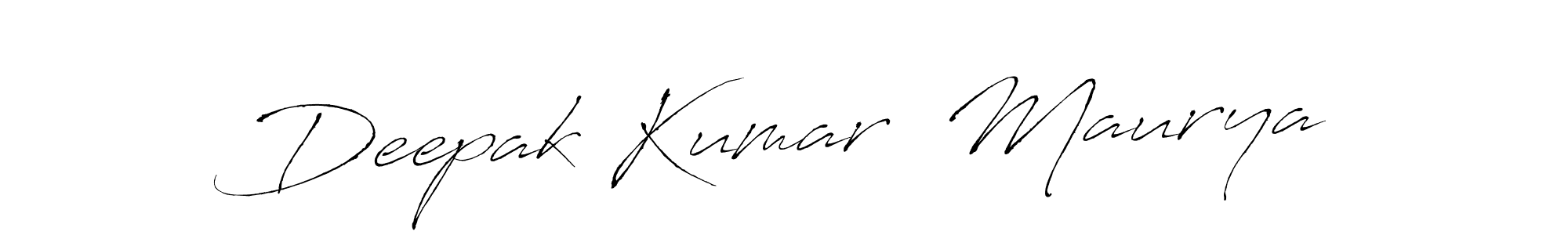 Design your own signature with our free online signature maker. With this signature software, you can create a handwritten (Antro_Vectra) signature for name Deepak Kumar  Maurya. Deepak Kumar  Maurya signature style 6 images and pictures png