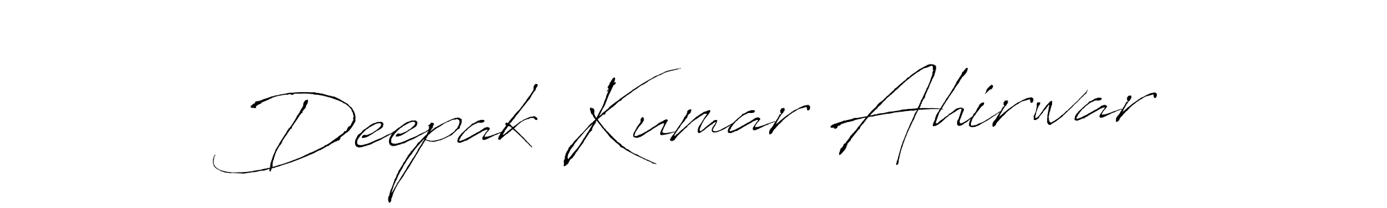 Create a beautiful signature design for name Deepak Kumar Ahirwar. With this signature (Antro_Vectra) fonts, you can make a handwritten signature for free. Deepak Kumar Ahirwar signature style 6 images and pictures png